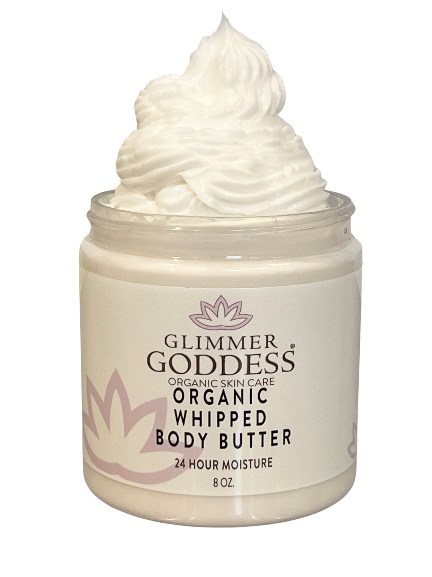 Glimmer Goddess - Organic Whipped Body Butter - Unscented - 8oz